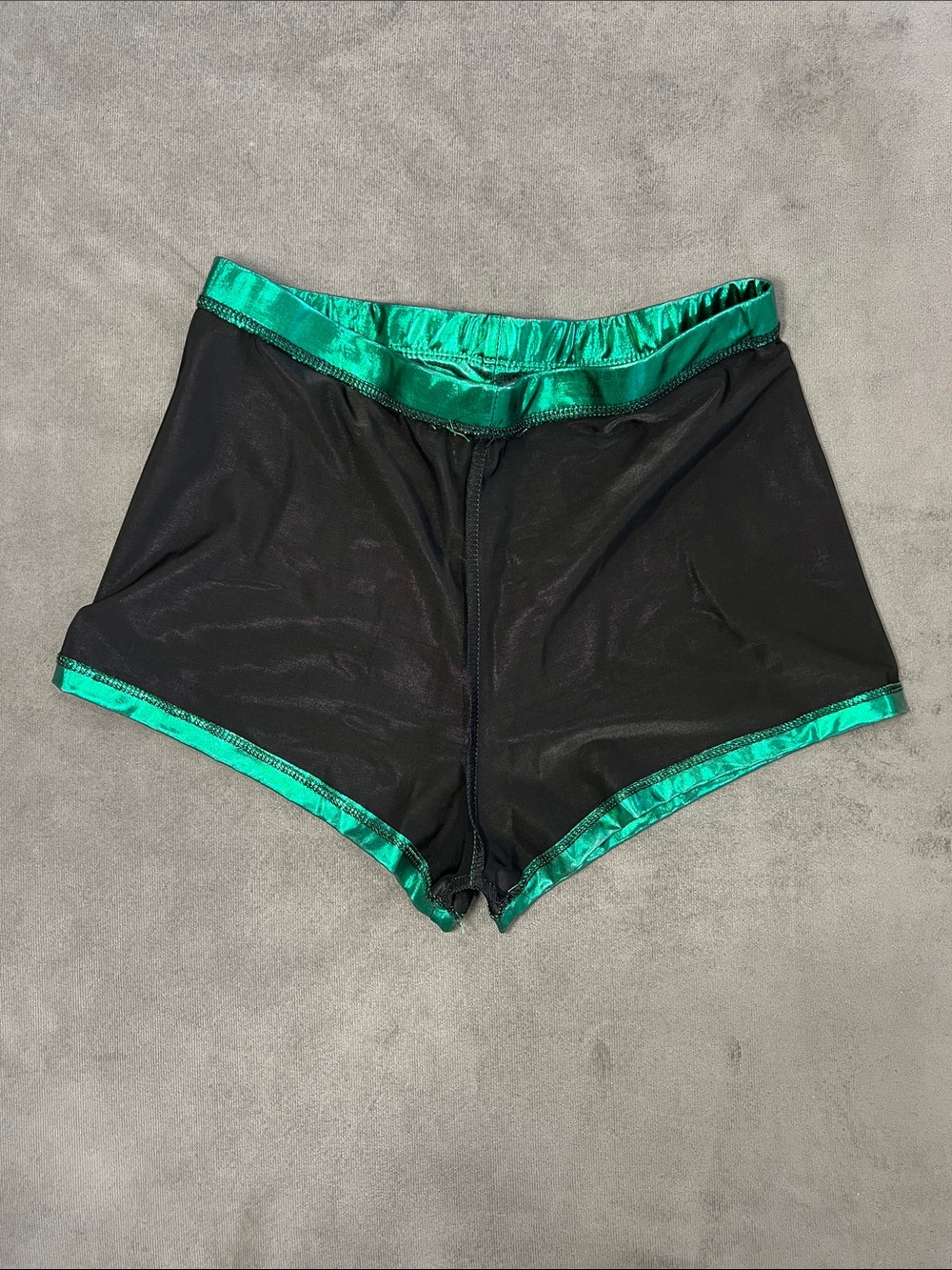 Nihoe Metallic Emerald Green Shorts SMALL - Picture 3 of 6